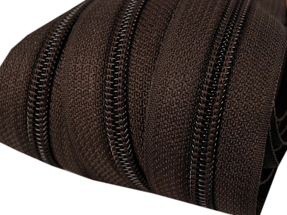 Nylon coil zipper 5mm by the meter