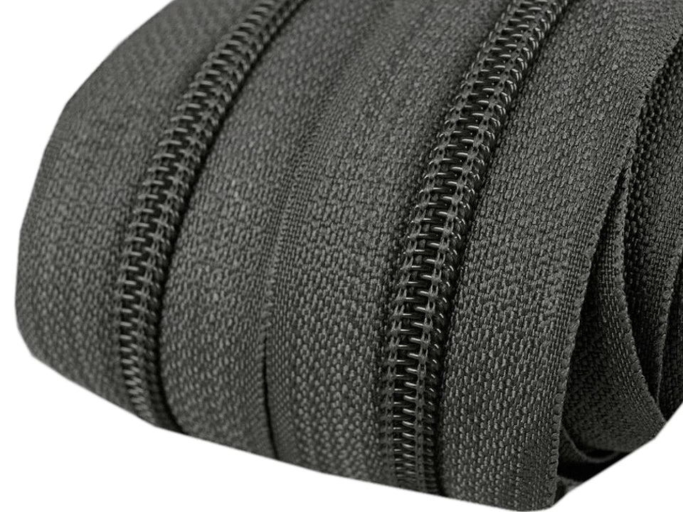 Nylon coil zipper 5mm by the meter