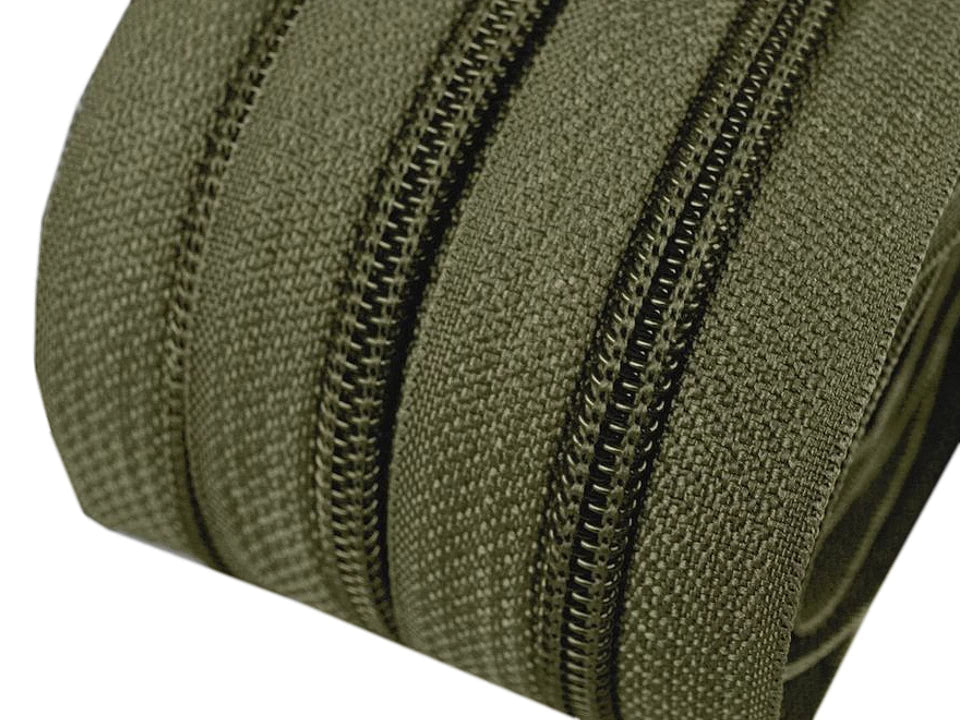 Nylon coil zipper 5mm by the meter