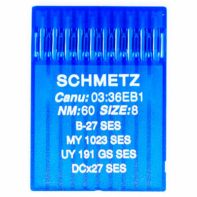 Schmetz pramoninės overloko adatos B-27 SES 60/8 arba 70/10